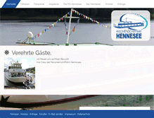 Tablet Screenshot of hennesee.de